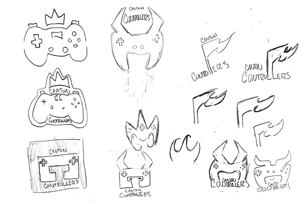Logo sketches for Canton Controllers
