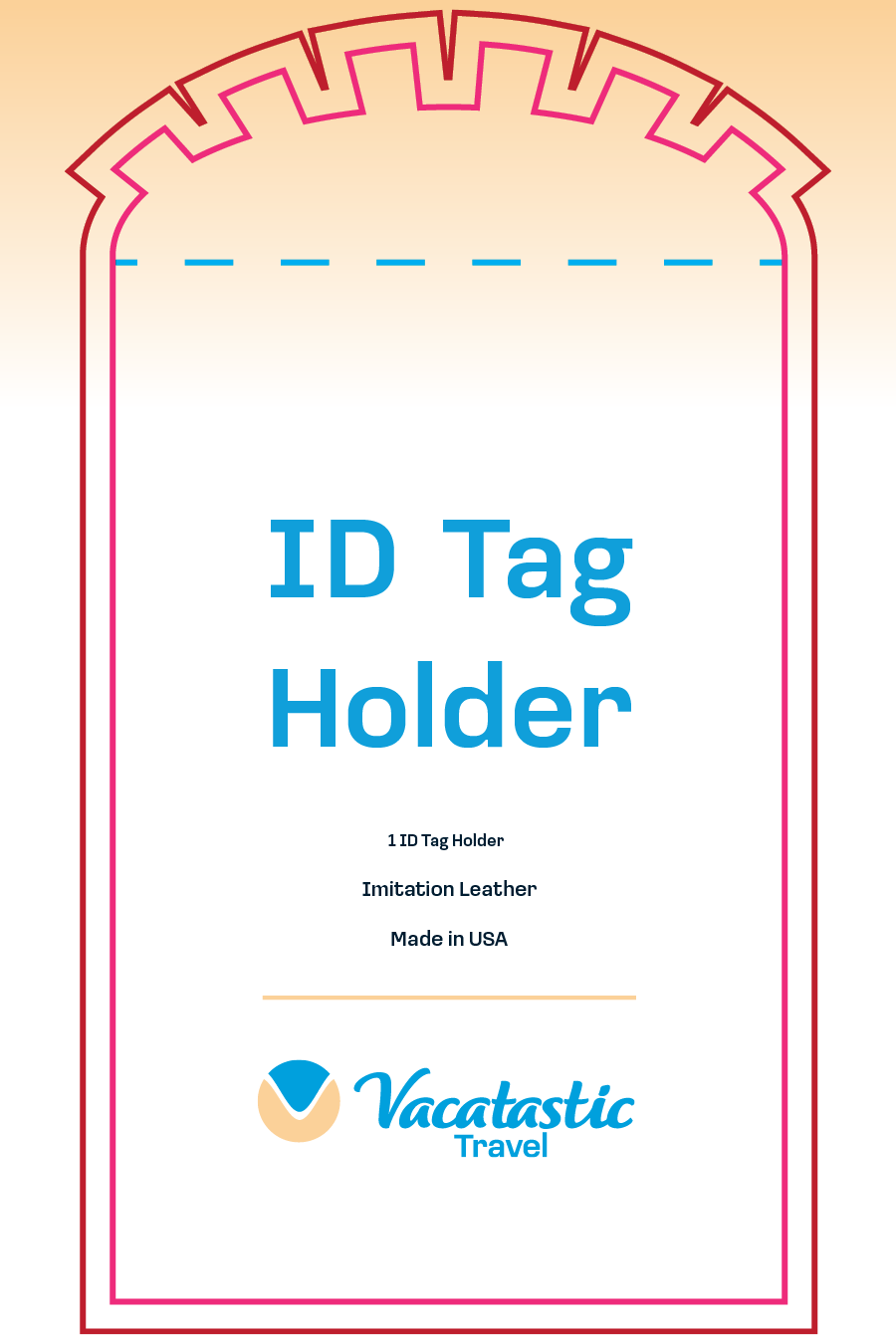 First version of the front of the ID tag