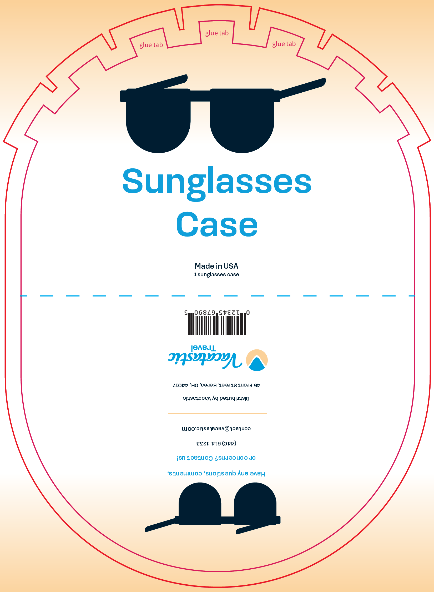 First version of sunglasses case