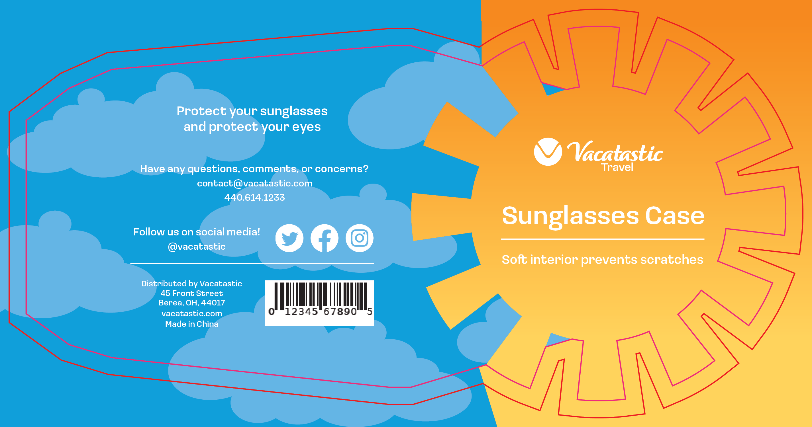 Second version of sunglasses case